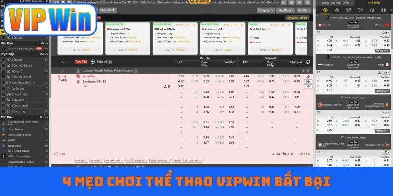 4 mẹo chơi thể thao VIPWIN bất bại